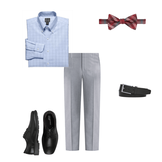 Traveler Collection Tailored Fit Button-Down Collar Windowpane Dress Shirt  - Gifts for Dad | Jos A Bank