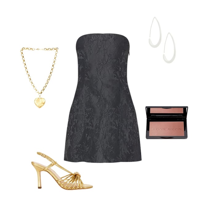 MORE TO COME Chrissie Mini Dress in Black | REVOLVE