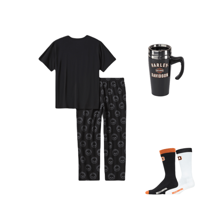 Men's Willie G Skull Short Sleeve Pajama Set | Harley-Davidson USA
