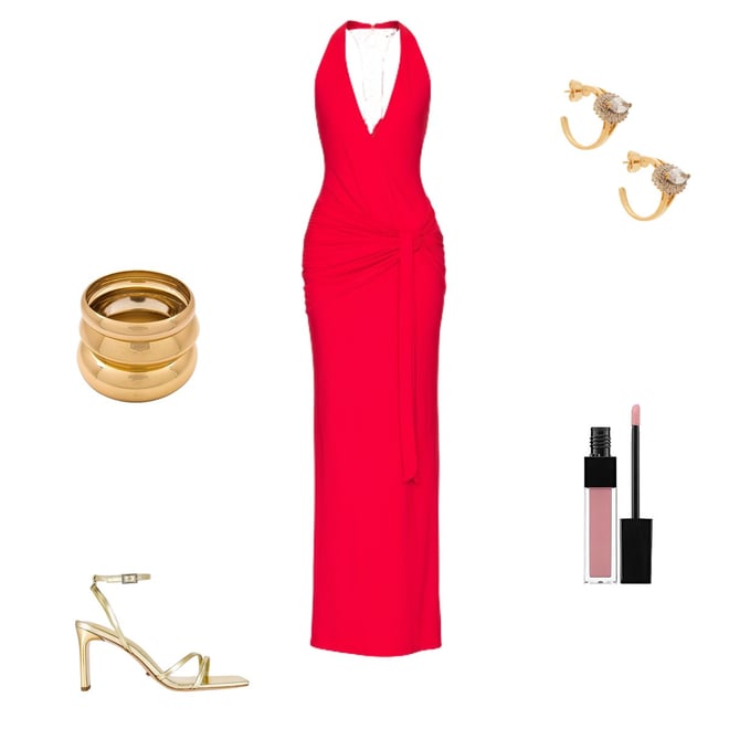 superdown chloe halter maxi dress superdown - Chloe Halter Maxi Dress