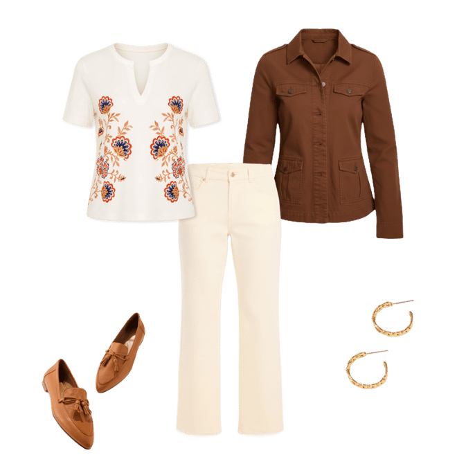 Twill Utility Jacket | Talbots