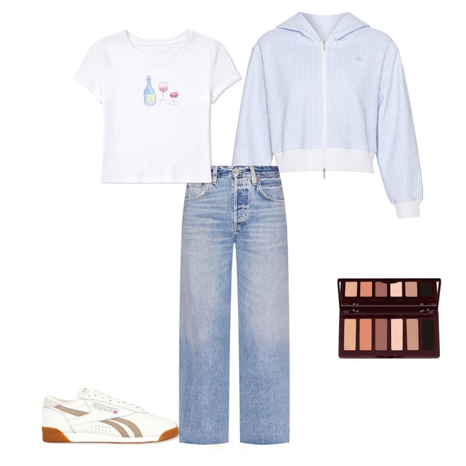 Citizens of Humanity Ayla Undone Hem Crop Jeans in Sodapop | REVOLVE