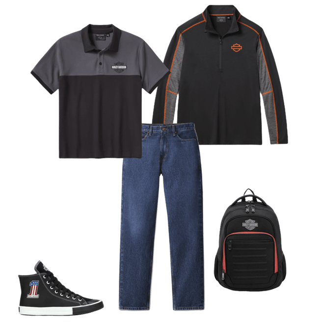 Men's H-D TECH COOLMAX ¼ Zip | Harley-Davidson USA