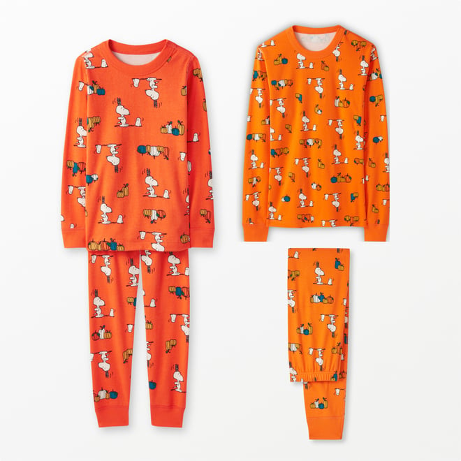 150 sizes 12 Hanna Andersson Peanuts Snoopy Halloween Pajamas boys girls 