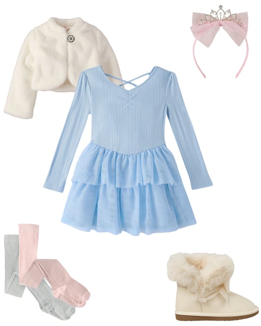 1st bundle featuring 4 items which compliment Girls Bow Tiara Headband