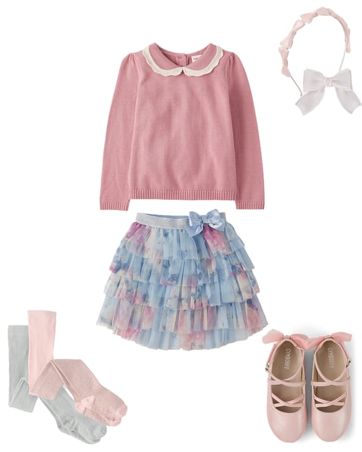 1st bundle featuring 4 items which compliment Girls Peter Pan Crochet Sweater