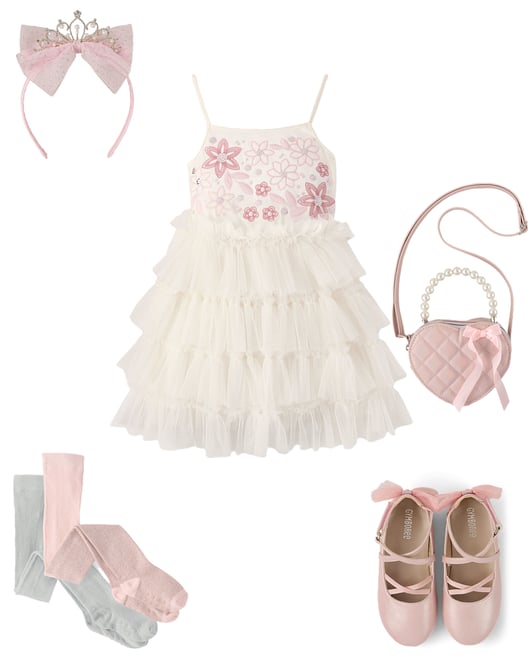 4th bundle featuring 4 items which compliment Girls Bow Tiara Headband