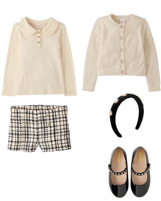 3rd bundle featuring 4 items which compliment Girls Embellished Eyelash Cardigan