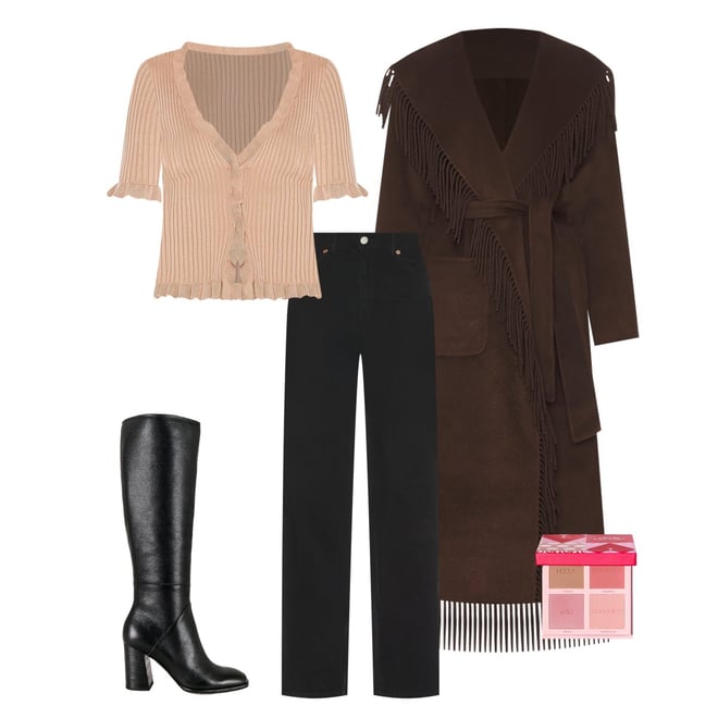 Carrie Fringe Robe Coat