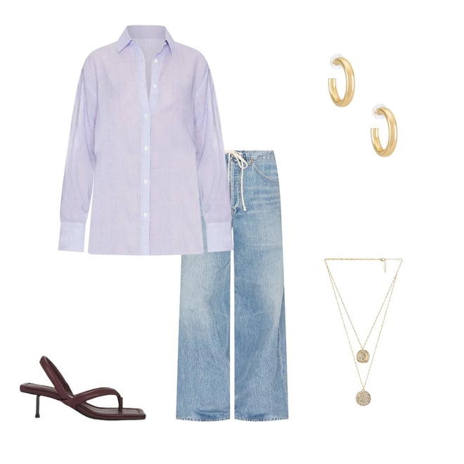 シチズンズオブヒューマニティBRYNN TROUSER IN BLUE LACE Brynn Drawstring Trouser in Blue Lace – Citizens of Humanity