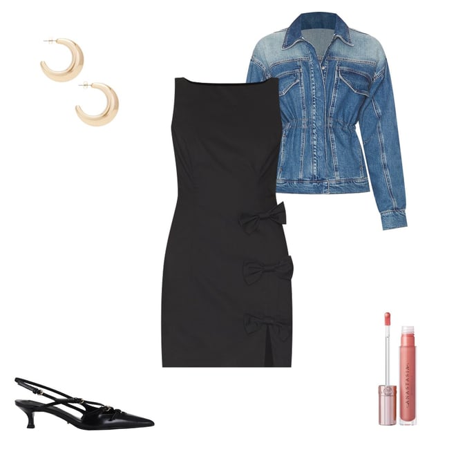 MORE TO COME Meryl Mini Dress in Black REVOLVE