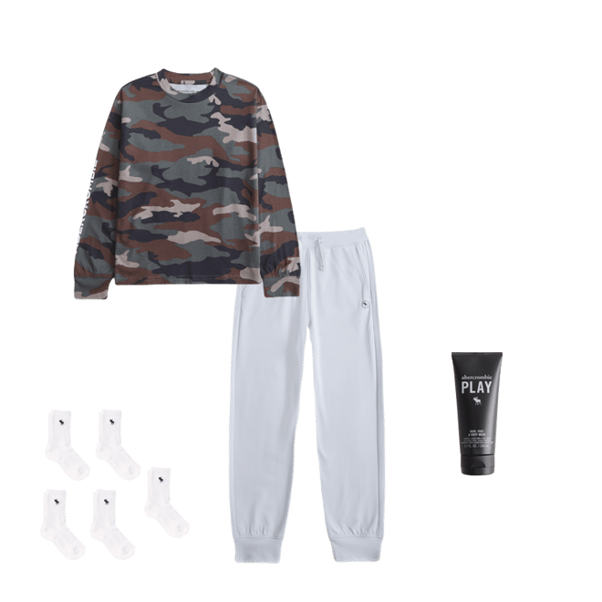 long-sleeve graphic logo tee