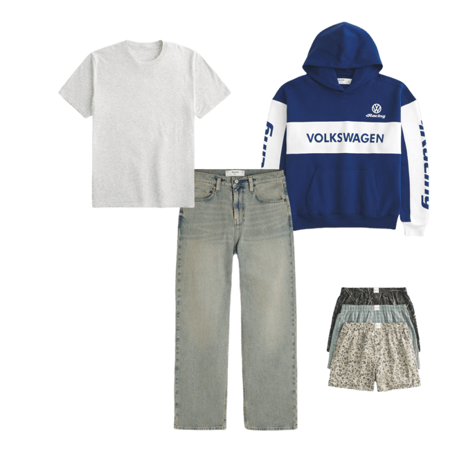 Boxy Volkswagen Racing Graphic Hoodie