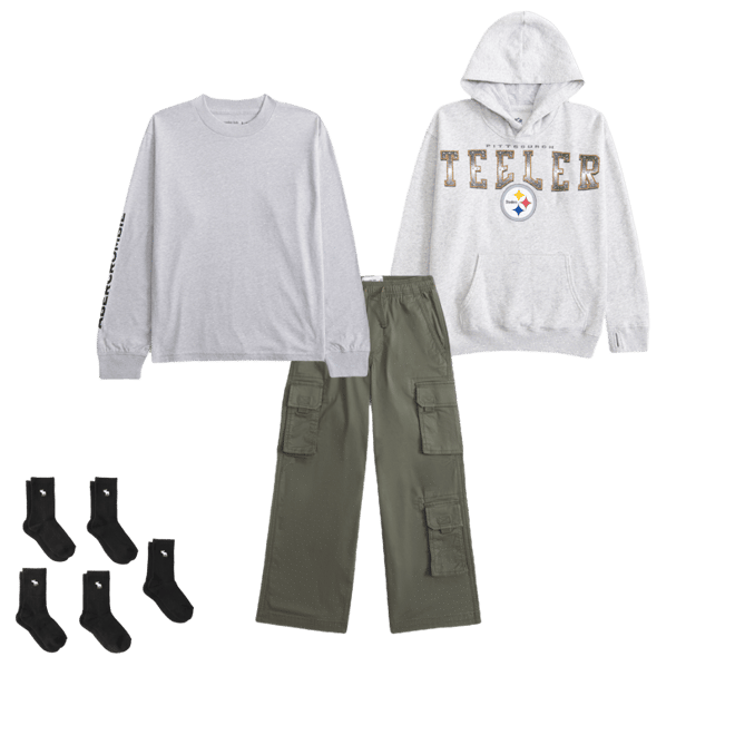 pittsburgh steelers graphic popover hoodie