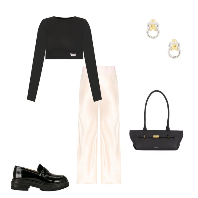 Satin Bias Pants
