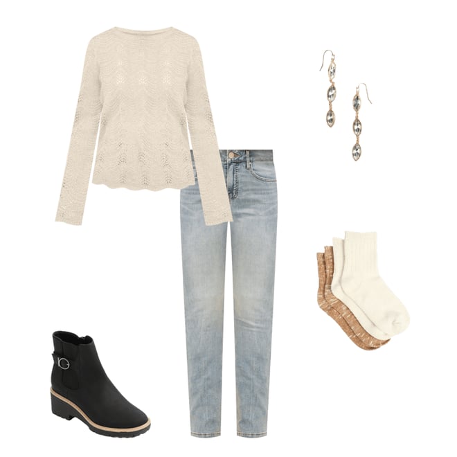 Gold Marquise Crystal Drop Earrings