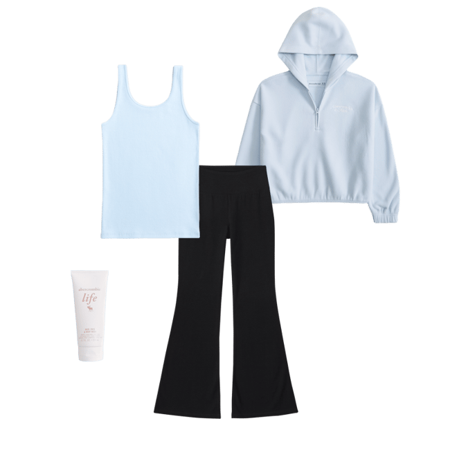 cozy half-zip popover hoodie