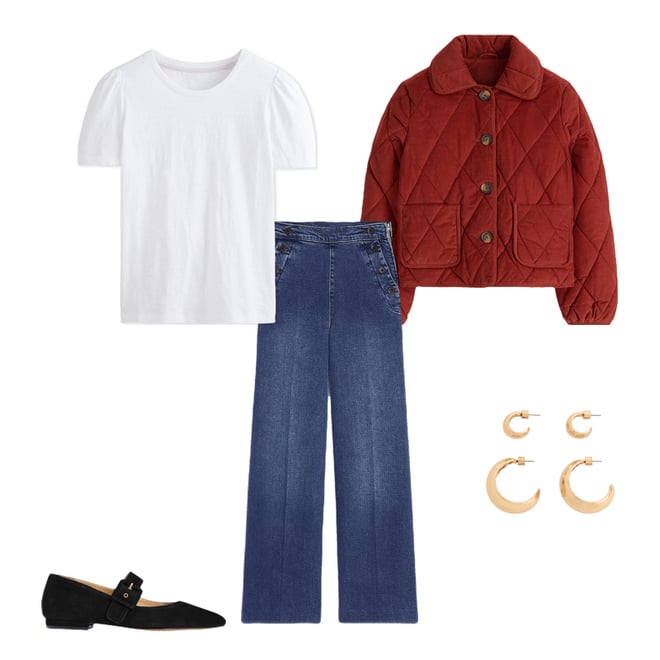 Cotton Puff Sleeve T-Shirt-White | Boden USA