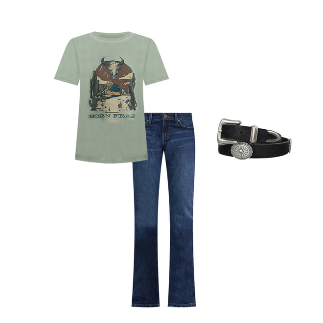 Women's Wrangler Retro® Mae Mid Rise Bootcut Jean in Amelia