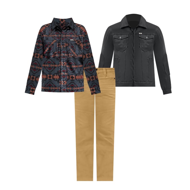 Wrangler ATG™ Men's Campsite Flannel Shirt in Port Royal
