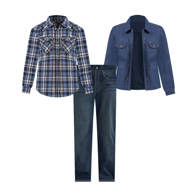Wrangler® Five Star Premium Performance Series Regular Fit Jean in Holland Blue