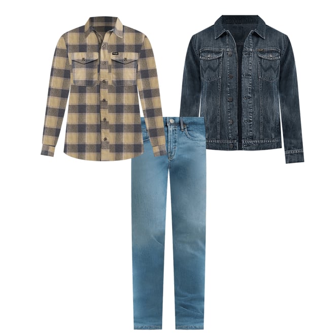 Men's Wrangler Retro® Unlined Denim Jacket in Deep Blue