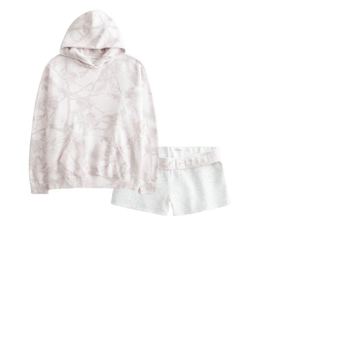 Oversized Pink Camo Hoodie