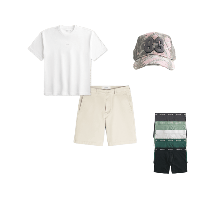 At-the-Knee Twill Shorts