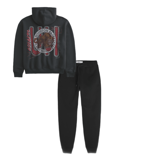 Boxy University of Houston Basketball Graphic Hoodie