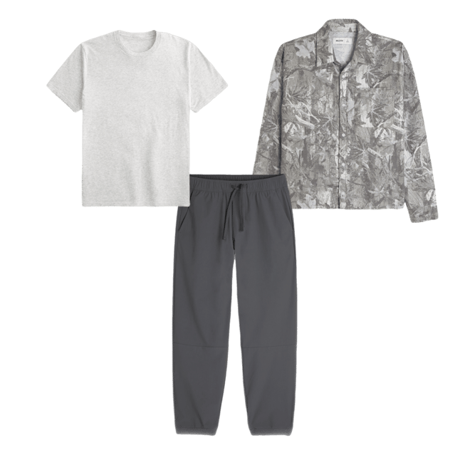 Boxy Camo Flannel Shirt