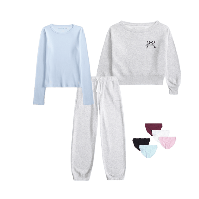 off-the-shoulder graphic crew sweatshirt