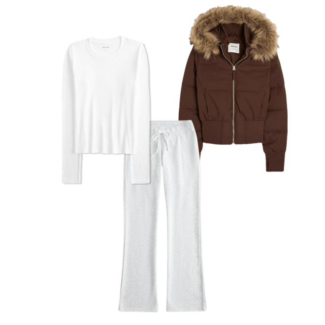 Faux Fur Trim Puffer Bomber Jacket