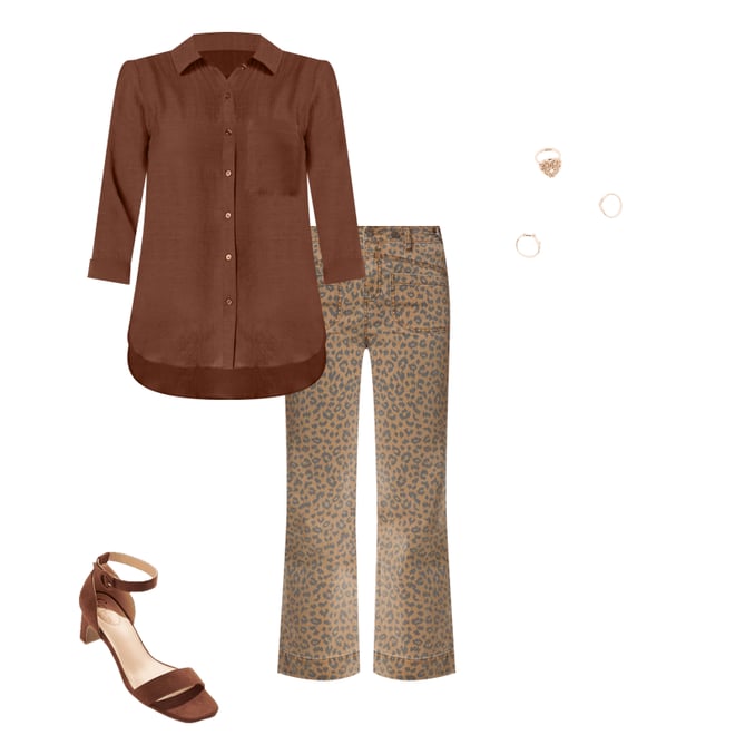  Cato Fashions | Cato Leopard Print Twill Pants