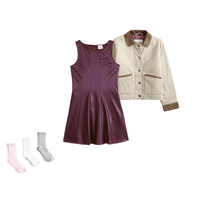 a&f mila layerable mini dress