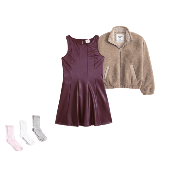 a&f mila layerable mini dress