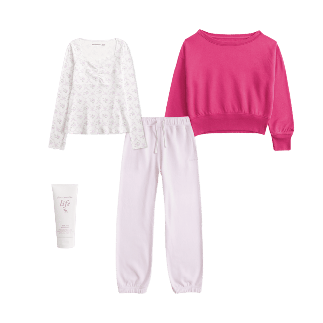 essential off-the-shoulder sweatshirt