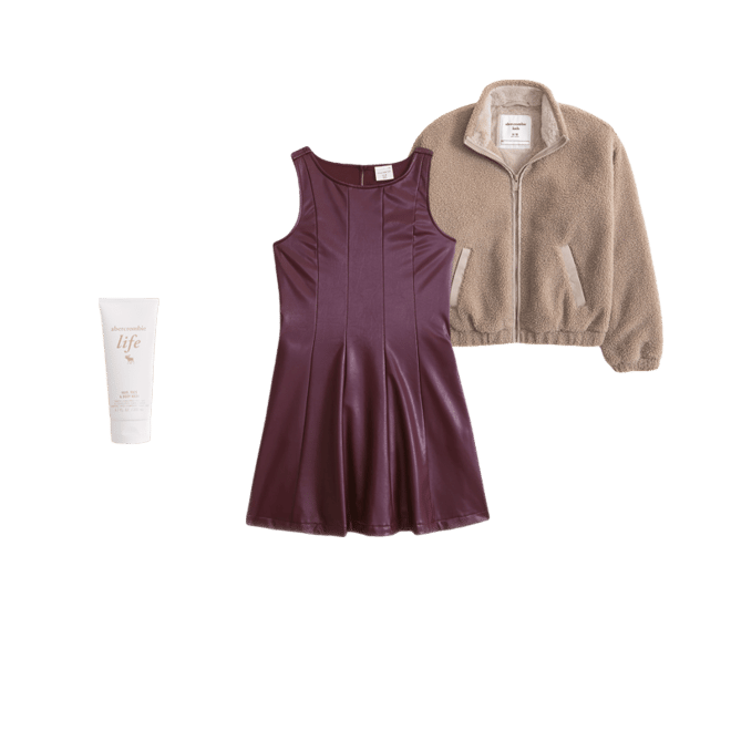 a&f mila layerable mini dress