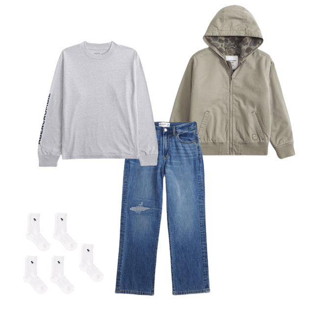 hooded workwear jacket