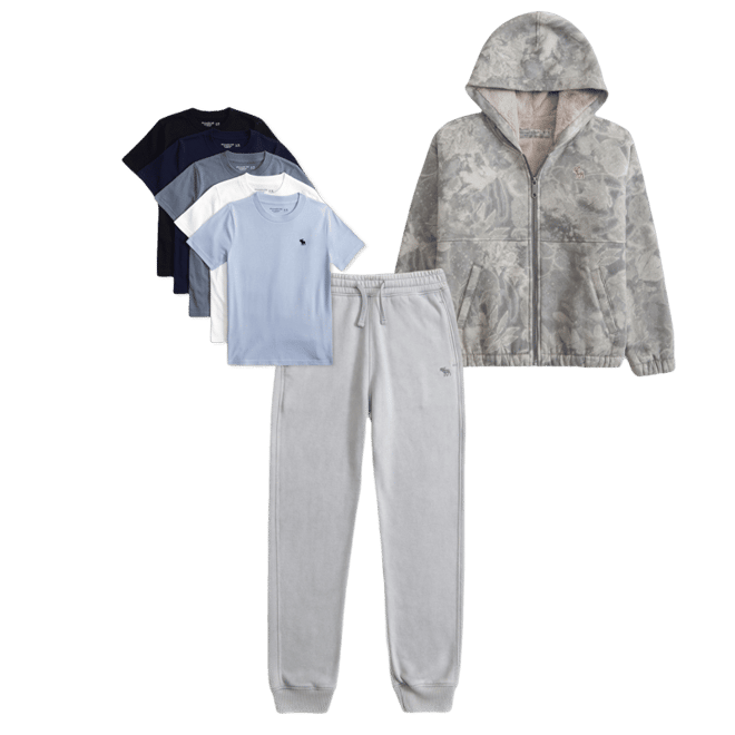 boxy faux fur-lined full-zip hoodie