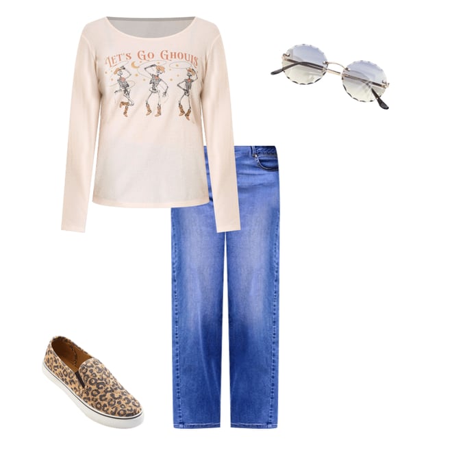  Cato Fashions | Cato Let's Go Ghouls Skeleton Tee
