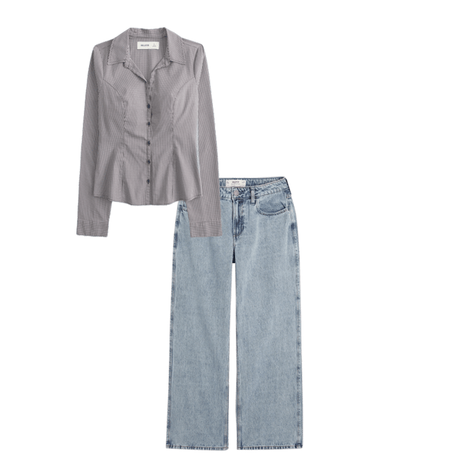 Button-Through Poplin Shirt