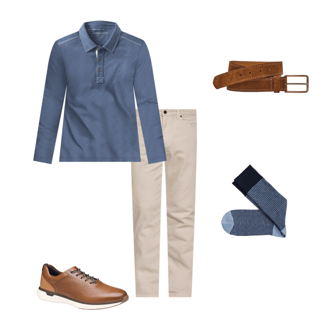 Men's XC4® Prentiss 2 Embossed U-Throat in Tan Full Grain