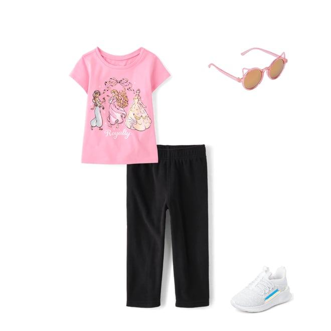 1st bundle featuring 3 items which compliment Toddler Girls Disney™ Princess Royalty Graphic Tee