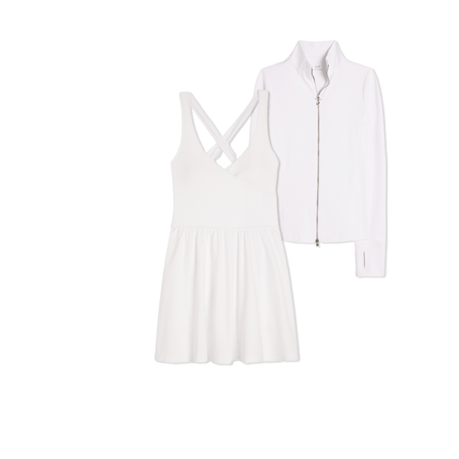 Gilly Hicks Active Recharge Wrap Halter Dress