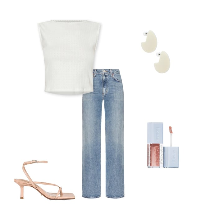 AGOLDE Harper Mid Rise Relaxed Straight Jeans in Flash REVOLVE