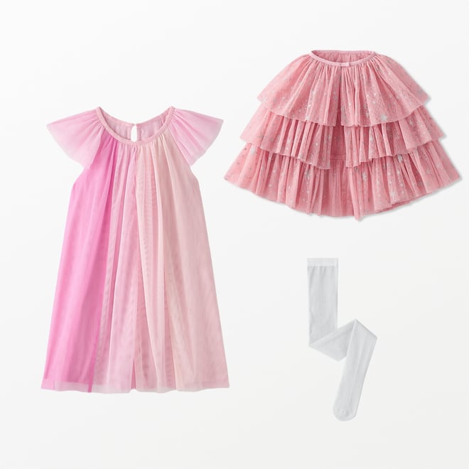 Flutter Sleeve Tulle Paneled Dress | Hanna Andersson