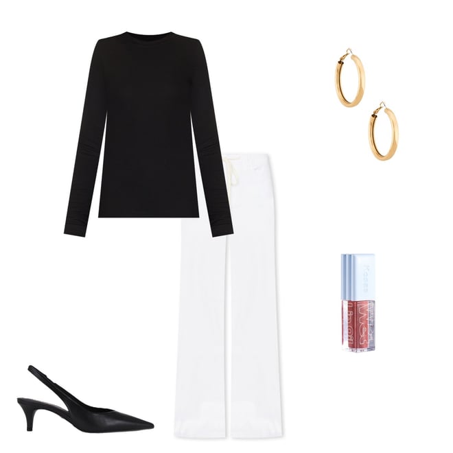 Splits59 Louise Rib Long Sleeve Top in Black | REVOLVE