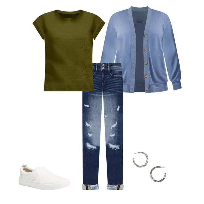 【kanmi】 KanCan™ Curvy Mid Rise Ripped Cuffed Hem Skinny Jean | maurices