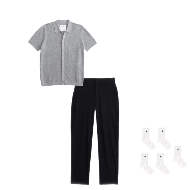 button-through sweater polo