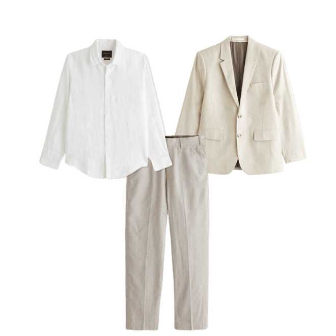 The A&F Collins Linen-Blend Suit Pant